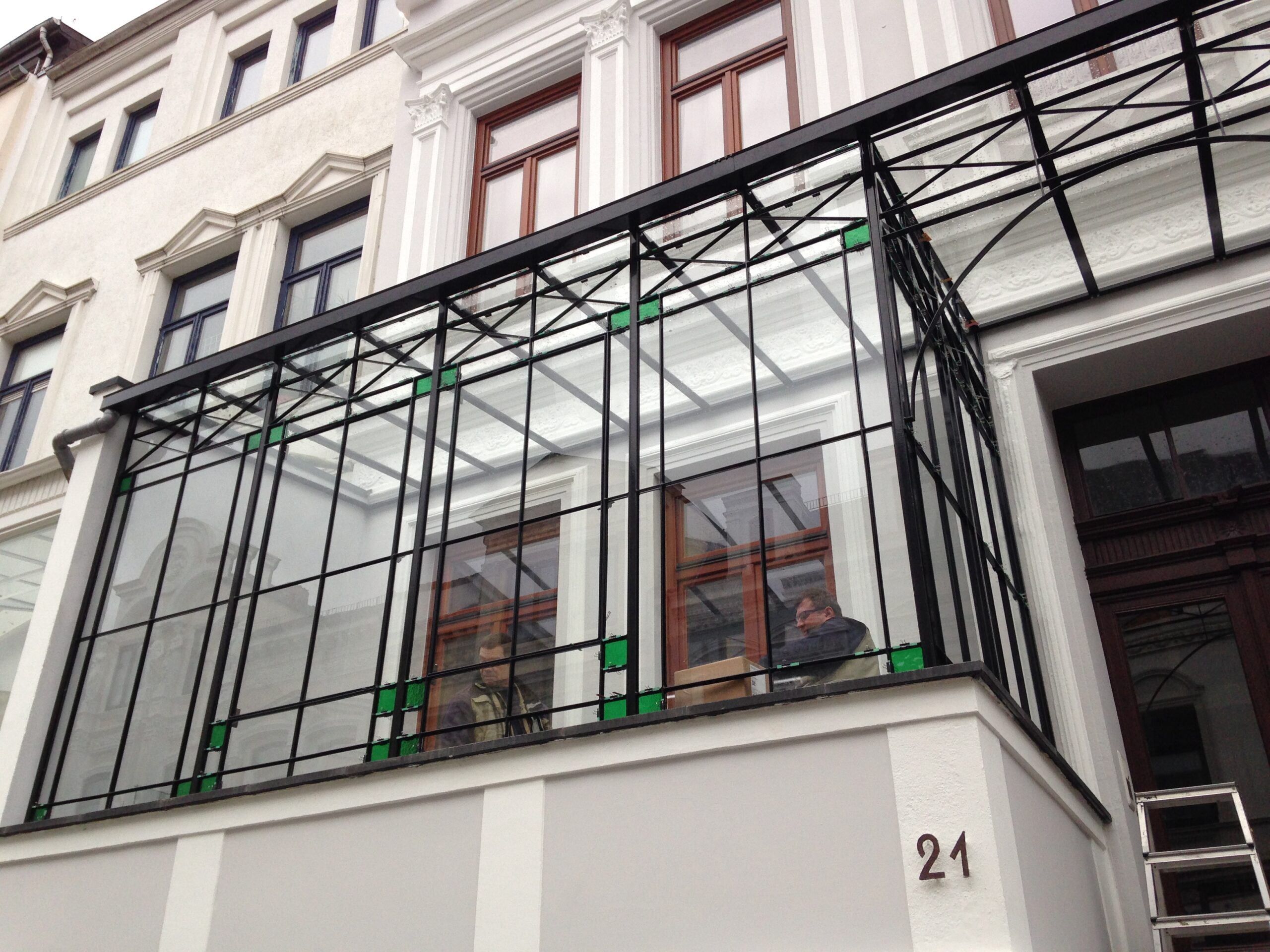 Terrasse Glasdach