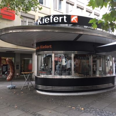 Verglasung von Imbiss Kiefert Bremen