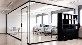 glaswände im büro
